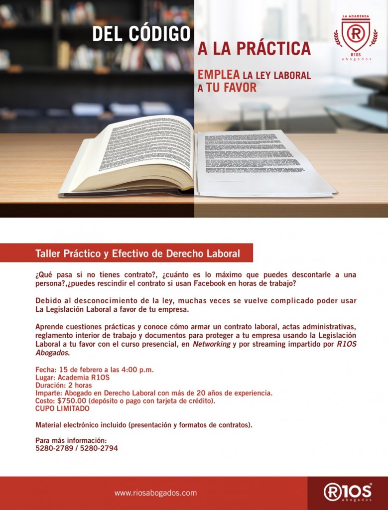 Folleto derecho laboral